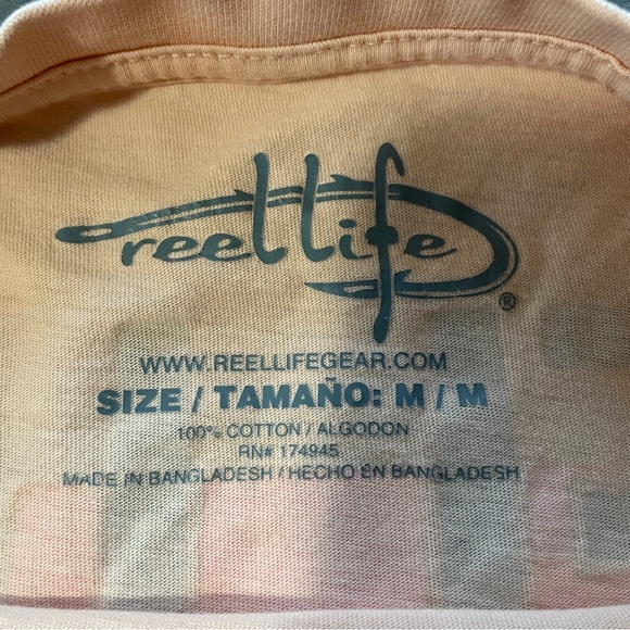 Reel life mens t-shirt sz medium - Picture 5 of 6